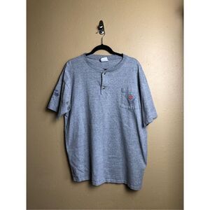 Harley Davidson Henley Button Up Tee T Stafford Texas ShirtLogo Pocket XL